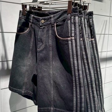 ADIDAS ORIGINALS 牛仔短褲 五分褲 三線灰 男款 JX5468