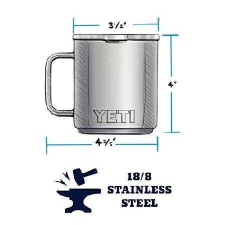 YETI Rambler 10 oz Stackable Mug, Vacuum Insulated, Stainless Steel with MagSlider Lid, Canopy Green並行輸入品