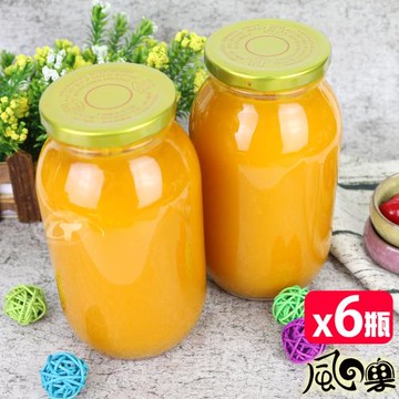 【風之果】屏東枋山在欉紅愛文芒果手工芒果醬1000MLx6瓶