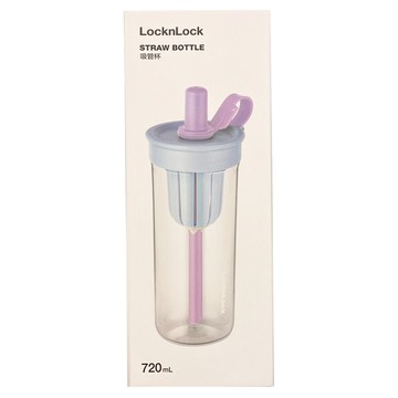 LocknLock 樂扣樂扣 嚼對FUN飲吸管杯 附茶隔  雲朵藍  720ml  1個