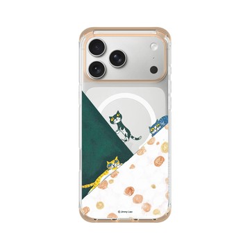 iPhone 17 Pro Max ClearX (MagSafe 兼容) 暖透橘 - 幾米 Jimmy Liao - 遺失了一隻貓日光浴