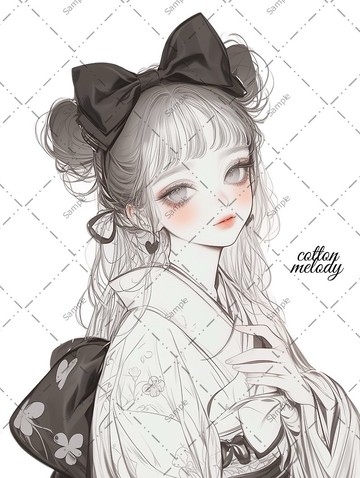 original sticker no.1021 人物貼紙 原創貼紙 人物貼紙 女孩貼紙 原創人物貼紙