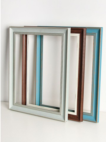 油畫框外框數字油畫框定做裝裱定制任意尺寸歐式做舊像框架掛墻