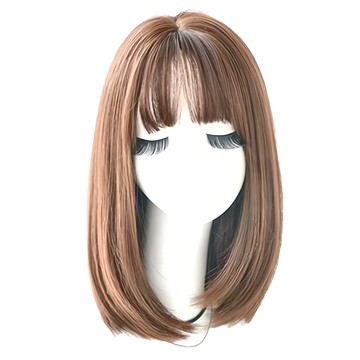 魔髮樂 韓系中長髮 全頂假髮 H6104 髮長40-45CM  巧克力  1個