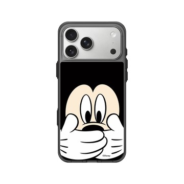 iPhone 17 Pro Max Clear (相機按鈕) 酷墨灰 - 迪士尼-米奇 Mickey - 米奇摀嘴