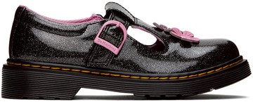 Dr. Martens 黑色 Polley 儿童玛丽珍鞋