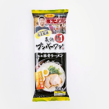 日本三寶博多長濱No.1拉麵監修棒狀豚骨風味拉麵(2人份)198.4g