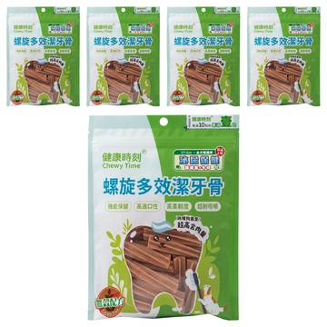 Chewy Time 健康時刻 全犬螺旋無穀潔牙骨 短  泌尿保健  275g  5包