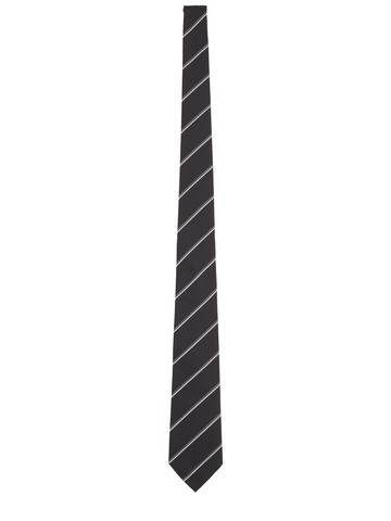 saint laurent wide striped tie