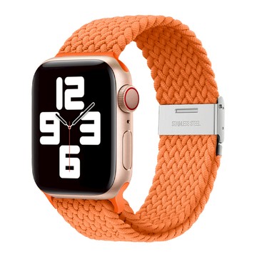 Apple Watch (42/44/45/46/49mm) Flexa 尼龍編織錶帶 琥珀橙