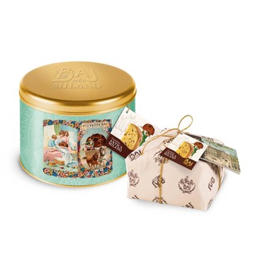 BAJ 1768 Milano 潘妮朵尼耶誕糕 1kg馬口鐵盒包裝 + 750g麻繩紙包裝