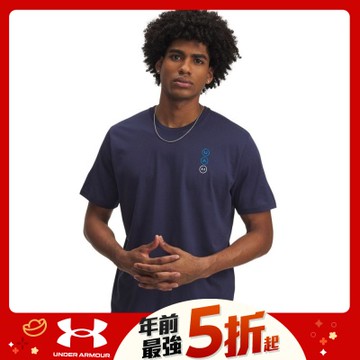【UNDER ARMOUR】UA 男 CIRCLE LOGO STACK 短袖T-Shirt_6004144-403