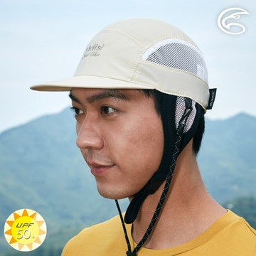 【ADISI】水陸抗UV透氣快乾撥水衝浪球帽 AH23011 / 晨曦白