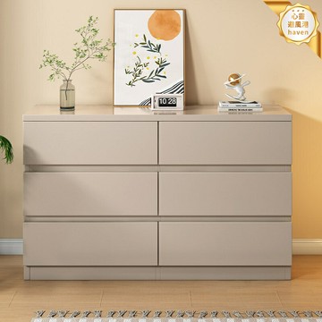 【加寬六斗大容量】實木鬥櫃 儲物櫃 收納櫃 五斗櫃 六鬥櫃 簡約現代設計 臥室床尾櫃 客廳靠牆櫃 環保實木 儲物收納