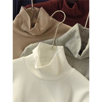 可人手多件 高工藝制作的實穿款 高領拉絨打底衫 羅紋高領長袖T恤