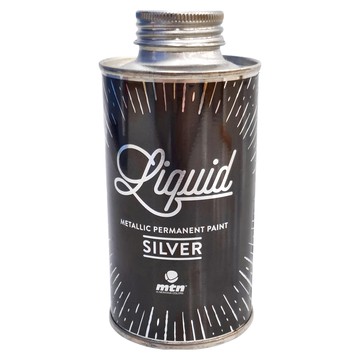 mtn LIQUID 壓克力金屬色顏料 200ml  銀色  1瓶
