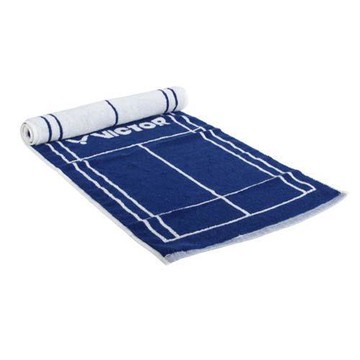 VICTOR 場地造型運動毛巾100*40CM-純棉 台灣製 海邊 游泳 慢跑 勝利