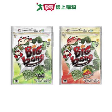 小老板超級大海苔超值包系列(經典味/辣味)(50G/包)【愛買】