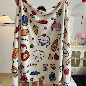 ins雙面牛奶絨多功能毛毯午睡空調毯子單雙人宿舍蓋毯