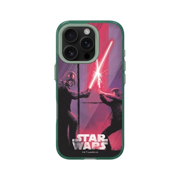 iPhone 16 Pro Clear 憂墨綠 - 迪士尼-星際大戰 Star Wars - 路克 vs 黑武士