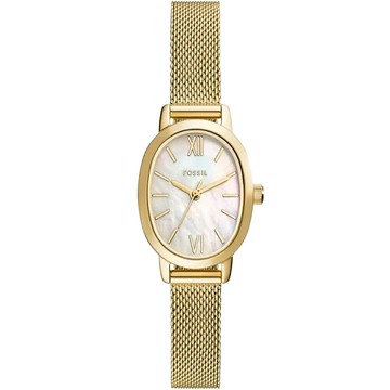 送禮首選★FOSSIL Penny 珍珠貝橢圓形米蘭帶女錶 送禮首選-23x29mm BQ5017【美國時尚品牌】  附提袋【全館滿額折價★FOSSIL全系列包夾送美妝蛋】