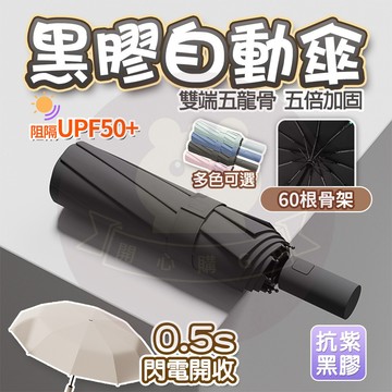 【台灣現貨 免運費！升級60骨 強力抗風】雨傘 60骨自動傘 自動傘 大雨傘 UV傘 折疊傘 遮陽傘 自動雨傘 太陽傘