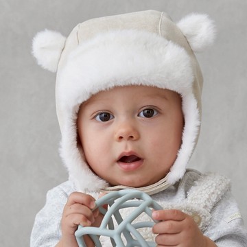 petit main 品牌旗艦店 【動物造型】保暖飛行帽 / 毛毛內裡 / 耳罩設計 【日本直接出貨】