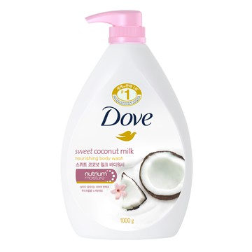 Dove 多芬香甜椰奶滋養柔膚沐浴露 1kg PH值中性 溫和清潔  1瓶