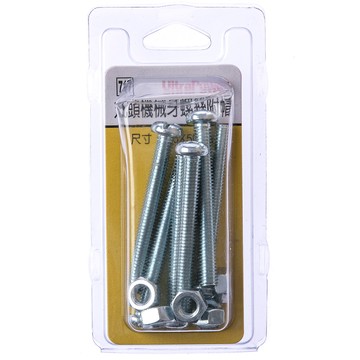 717 丸頭機械牙螺絲 附帽 M6X50mm 6組