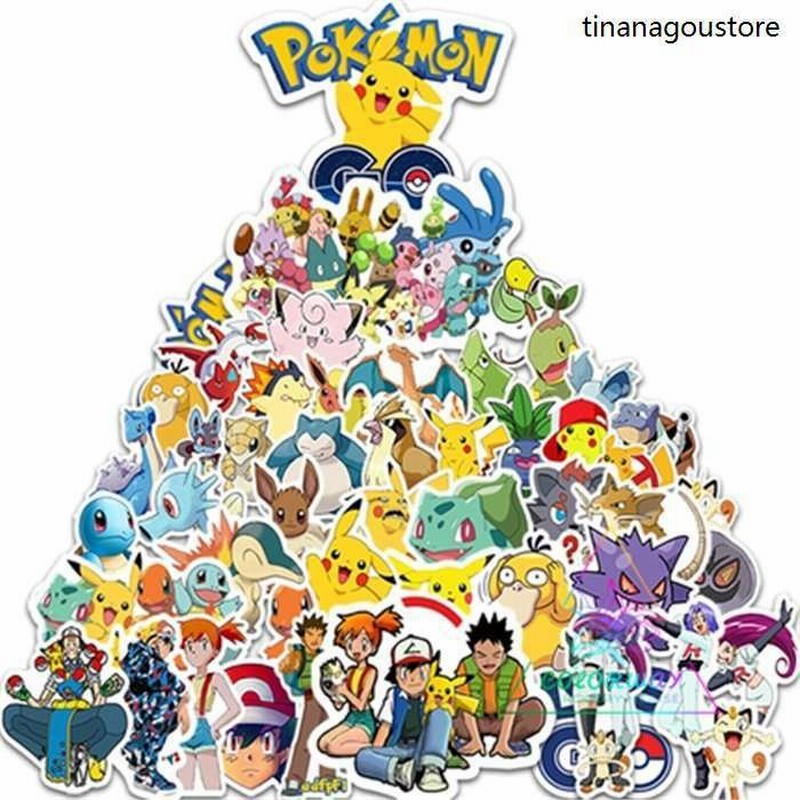 100枚 ピカチュウ ポケモン ステッカー ゲーム キャラクター シール 通販 Lineポイント最大get Lineショッピング