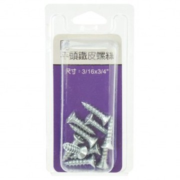 597平頭鐵皮螺絲3/16x3/4"