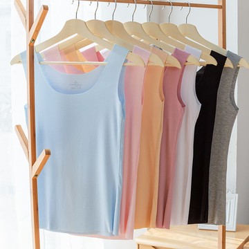 休閒莫代爾背心買一送一莫代爾背心女外穿 無痕圓領內穿夏季打底衫 冰絲吊帶無袖【少女顏究院】【淘夢屋】【淘夢屋】