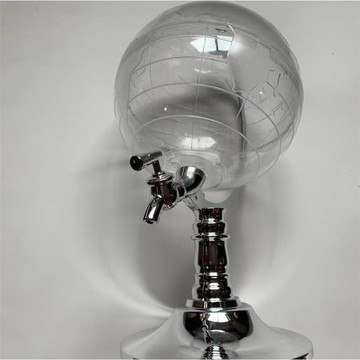 地球儀酒架果酒酒塔分酒器地球儀倒掛酒炮配器杯架桶裝啤