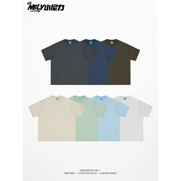 sorona索羅娜涼感t恤白色短袖夏季防曬冰絲純色重磅抗菌體恤男女