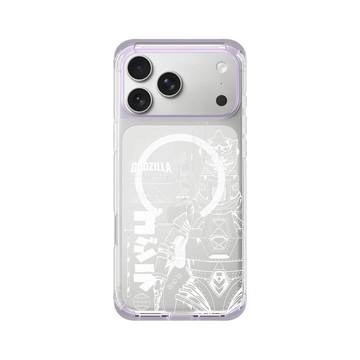 iPhone 17 Pro Max ClearX (MagSafe 兼容) 夢透紫 - 哥吉拉 Godzilla - 機械哥吉拉(白)