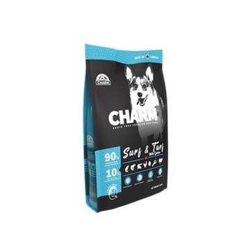加拿大CHARM野性魅力-海陸龍蝦盛宴犬 340G (1003-340) x 3入組(購買第二件贈送寵物玩具x1包)