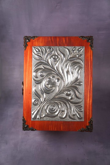 錫雕  繁華收納盒