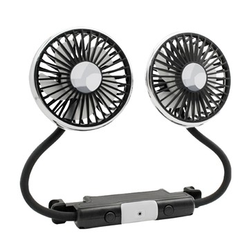 雙頭軟管車載風扇  F310  銀色/黑色