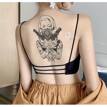 買3送1💲AL-038美胸 美背 美腰 紋身貼紙共38款👑大邱紋身👑【T20A】 假刺青 防水 紋身貼 紙 刺青貼 胸貼