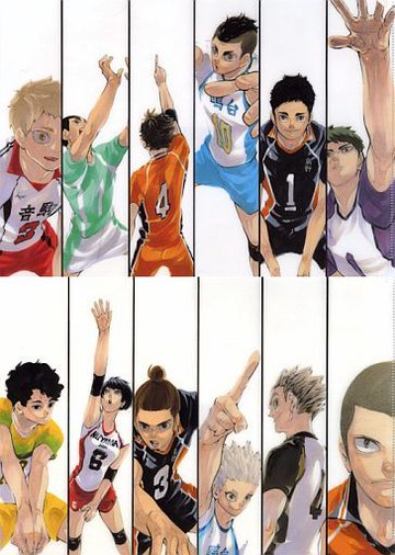 接應&Libero/Outside hitter A4新插圖打法形象清除文件(2張組)排球少年！展東京