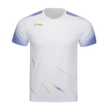 正品李寧羽毛球服2025夏季新款國際球隊大賽服速干比賽T恤AAYV163