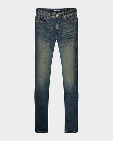 Men's Greyson Faded Dark-Wash Skinny Jeans