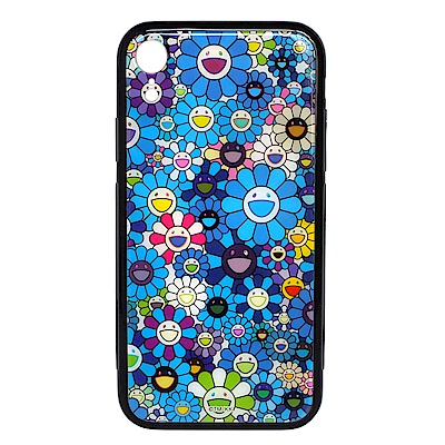 KaiKai Kiki 限量村上隆滿版花花設計I Phone XR手機殼(藍色)推薦