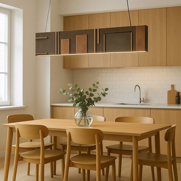 極簡工業風幾何圖案吊燈