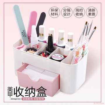 甄選好物🌈筆筒美甲美甲店桌面多功能化妝品整理箱多層抽屜式收納箱子爆款
