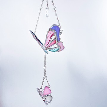 【蝴蝶吊飾】擺飾 • 鑲嵌玻璃