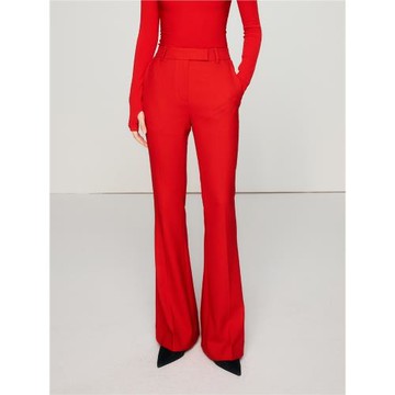 Z老板  萊卡羊毛 英倫嘜錕通勤極簡直筒長褲