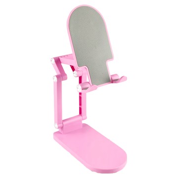 aibo 四軸折疊式多角度加高手機平板支架，4-10.2吋手機/平板適用  IP-MA40  粉紅色  1個