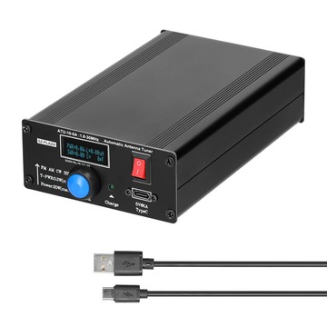 ATU-10-0A 短波自動天線調諧器 20W 1.8-30MHz 鋁合金外殼功率計駐波 2026