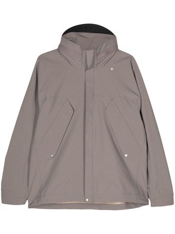 Stone Island - Stellina embroidered-logo jacket - men - Polyester/Polyurethane Resin/Polyamide - S - Grey